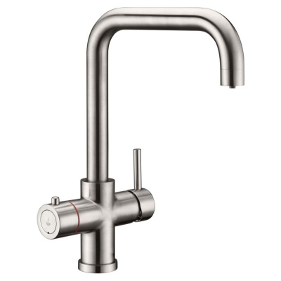 Reginox Tribezi 3 in 1 Boiling Hot Water Tap - Brushed Nickel